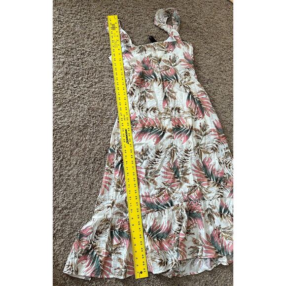 Coco Cabana Sleeveless Flutter Sleeve Leaf Shift Dress Size Large NWT - Picture 10 of 10